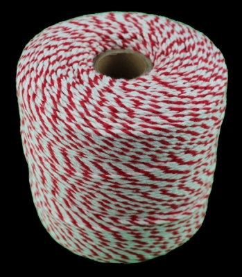 Wurstgarn rot / weiß 500 g Spule